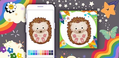 Offline Coloring Book Hedgehog screenshot 3