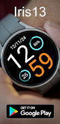 Digital Watch Face Iris513 screenshot 1