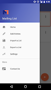 Mailing List capture d'écran 1