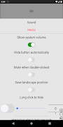 Always visible volume button screenshot 1