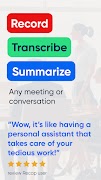 Transcribe audio to text Recap تصوير الشاشة 2