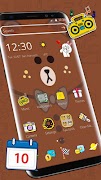 Brown Bear Cartoon Theme screenshot 2
