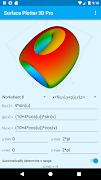 Surface Plotter 3D Pro captura de pantalla 3