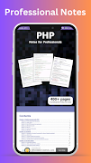 Learn PHP - Professional Notes اسکرین شاٹ 3