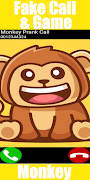 Fake Call Monkey Game スクリーンショット 1