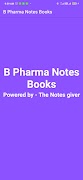 B Pharma Notes ポスター
