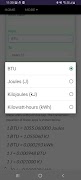 BTU, Joules, KJ, KWH Converter скриншот 3