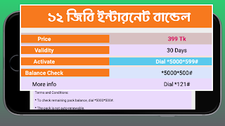 বাংলালিংকের ইন্টারনেট বান্ডেল スクリーンショット 1
