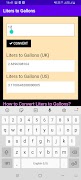Liters to Gallons (Gal) স্ক্রিনশট 3