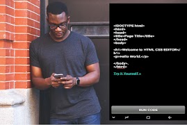 1 Schermata HTML CSS EDITOR for Frontend Developer