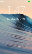 Waves Lock Screen اسکرین شاٹ 3