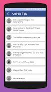 1 Schermata Mobile Tips and Tricks - for Android Phones