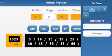 Arithmetic Progression Calcula captura de pantalla 7