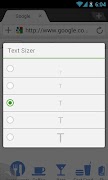 برنامه‌نما Dolphin: Text Sizer عکس از صفحه