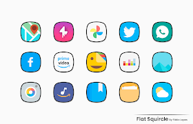 Flat Squircle - Icon Pack ảnh chụp màn hình 2
