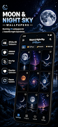 Moon & Night Sky Wallpapers 4K poster