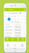 Poster Shift Manager. Shift Schedule 
