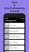 Java and Java Frameworks Tutorial screenshot 1