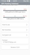 GPU Ranking Database स्क्रीनशॉट 7