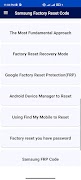 Samsung Factory Reset Code screenshot 4