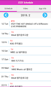 Schedule for ITZY poster