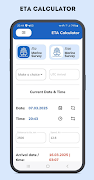 ETA Calculator الملصق