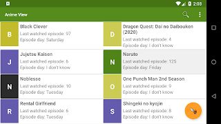 برنامه‌نما Anime View عکس از صفحه