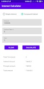 برنامه‌نما Interest Calculator عکس از صفحه