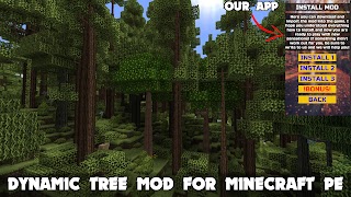Realistic Tree in Minecraft PE Ekran Görüntüsü 6