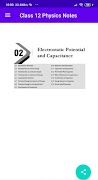 برنامهنما Class 12 Physics Notes عکس از صفحه