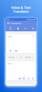 برنامه‌نما Translate Pro - Text & Voice عکس از صفحه