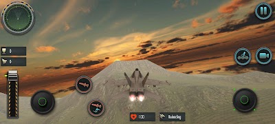 برنامه‌نما Fighter Jet Plane Simulator عکس از صفحه