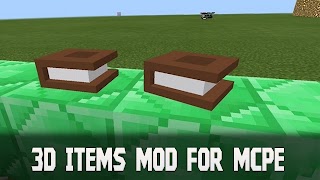 3D Items Mod for Minecraft PE capture d'écran 2