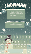 Snowman Keyboard & Wallpaper screenshot 2