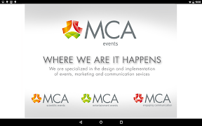 MCA EVENTS تصوير الشاشة 1