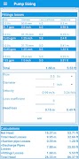 برنامه‌نما Pump sizing PRO عکس از صفحه