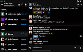 برنامه‌نما Rocket.Chat عکس از صفحه