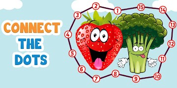 Connect the Dots - Fruits & Vegetables Screenshot 3