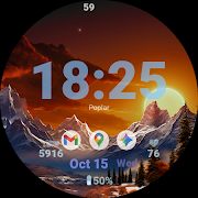برنامه‌نما Eclipse Watch Face for Wear OS عکس از صفحه