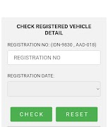 Car Registration Check Cartaz