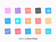 Colored Icon Pack 스크린샷 6
