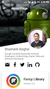 برنامه‌نما Fancy Library By Shashank عکس از صفحه