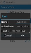 برنامه‌نما Custom Unit Converter عکس از صفحه