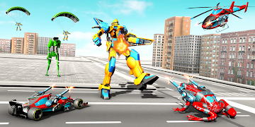 Frog Robot Car Game: Robot Transforming Games screenshot 1