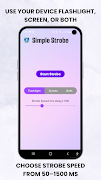 Simple Strobe স্ক্রিনশট 1