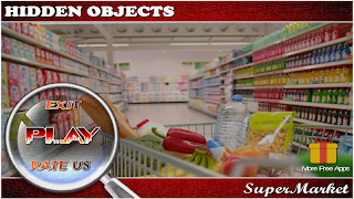Hidden Objects Supermarket پوسٹر