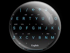 Keyboard Theme Flat Black Blue 截圖 6