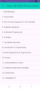 Class 10th Math Revision Notes โปสเตอร์