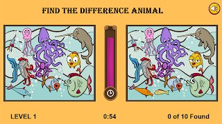 برنامه‌نما Find the difference animal عکس از صفحه