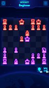 2 Player Games: Glow Chess 3D screenshot 1